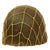 Original U.S. WWII Early 1942 M1 McCord Front Seam Fixed Bale Helmet with Net and Mine Safety Appliance Liner - Complete Original Items