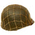 Original U.S. WWII Early 1942 M1 McCord Front Seam Fixed Bale Helmet with Net and Mine Safety Appliance Liner - Complete Original Items