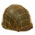 Original U.S. WWII Early 1942 M1 McCord Front Seam Fixed Bale Helmet with Net and Mine Safety Appliance Liner - Complete Original Items