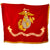 Original U.S. Vietnam War Era United States Marine Corps Indoor/Parade Standard Flag dated 1972 - 51” x 66” Original Items