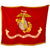 Original U.S. Vietnam War Era United States Marine Corps Indoor/Parade Standard Flag dated 1972 - 51” x 66” Original Items
