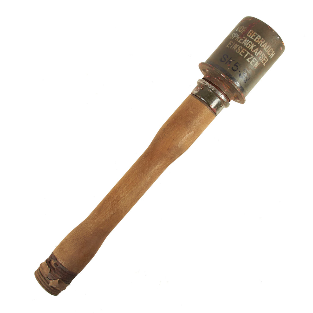 Original German WWII M24 Inert Stick Grenade  Stielhandgranate by Richard Rinker - Dated 1939/40 Original Items