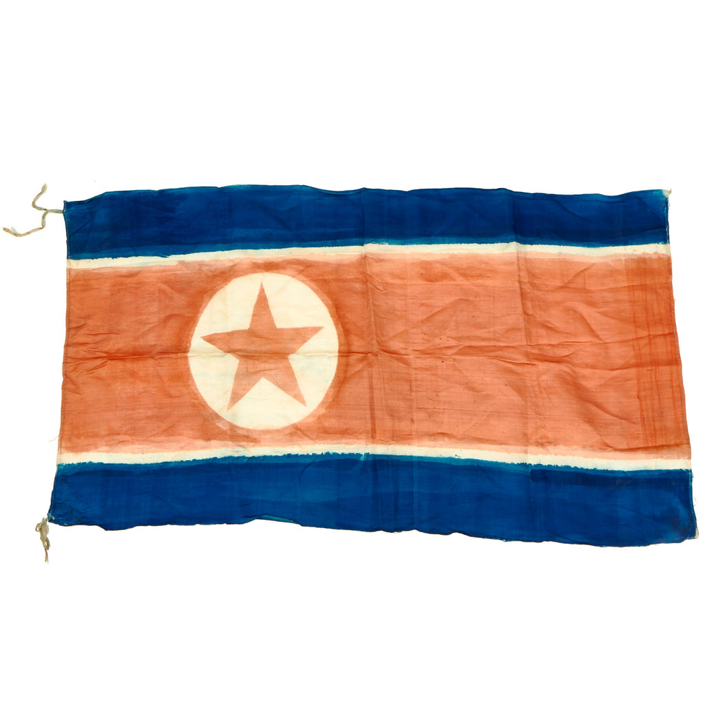Original U.S. Korean War Captured Flag of North Korea - 51” x 28” Original Items