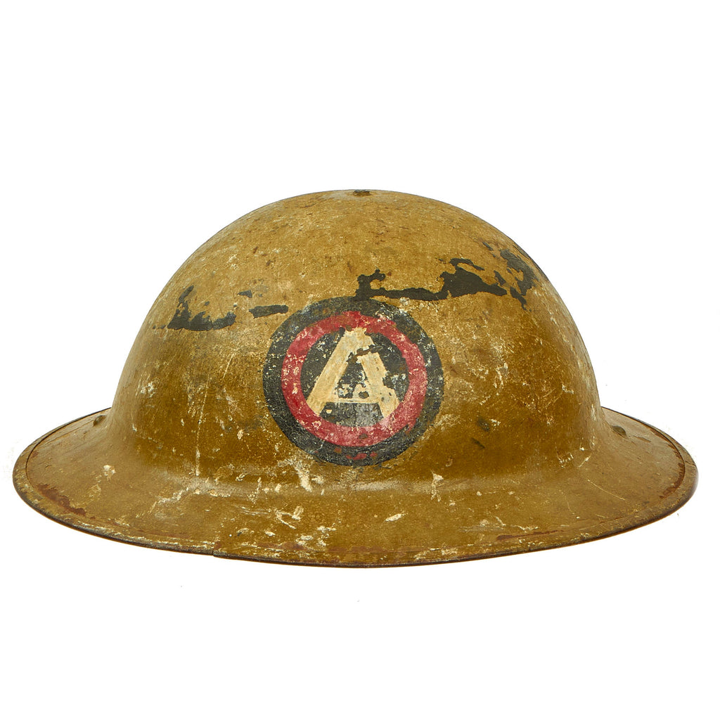 Original U.S. WWI Named Third United States Army M1917 Doughboy Helmet - Complete Original Items