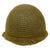 Original U.S. WWII 1945 M1 McCord Rear Seam Swivel Bale Helmet with M44 Net and Westinghouse Liner Original Items