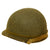Original U.S. WWII 1945 M1 McCord Rear Seam Swivel Bale Helmet with M44 Net and Westinghouse Liner Original Items