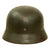 Original German WWII M35 Single Decal Army Heer Helmet with 1939 Dated 58cm Liner & Chinstrap - stamped EF66 Original Items