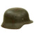 Original German WWII M35 Single Decal Army Heer Helmet with 1939 Dated 58cm Liner & Chinstrap - stamped EF66 Original Items