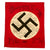Original German WWII USGI Bring Back Small Flag Signed by Members of Company "C", 7th Engineer Battalion - 11" x 9 3/4" Original Items