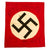 Original German WWII USGI Bring Back Small Flag Signed by Members of Company "C", 7th Engineer Battalion - 11" x 9 3/4" Original Items