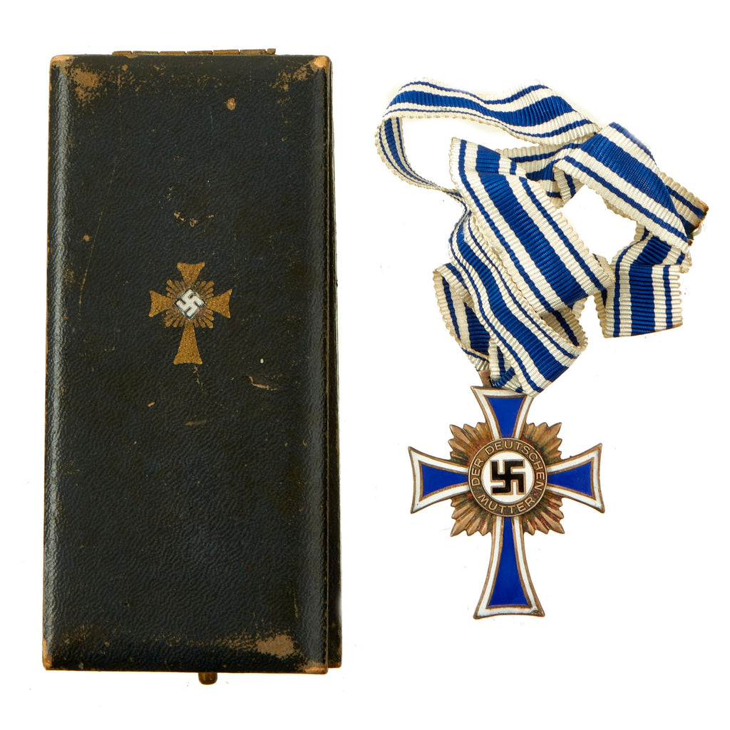 Original German WWII Cased Silver Mother’s Cross by Glaser & Sohn of Dresden Original Items
