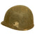 Original WWII U.S. Lieutenant Rank Painted M1 Helmet Liner by Firestone Original Items