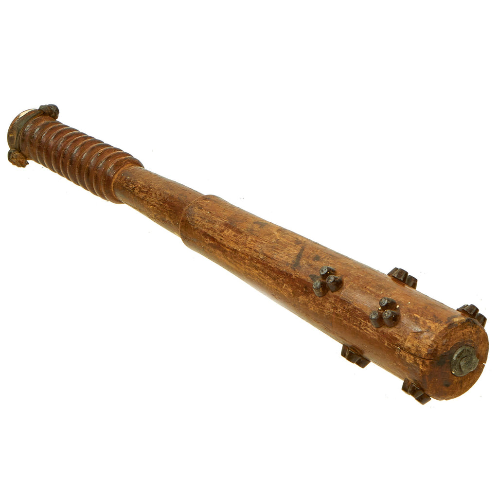 Original British WWI Hobnail Trench Club with Lead Filled Center - From Personal Collection David F. Machnicki Author of At Arm's Length Series Original Items