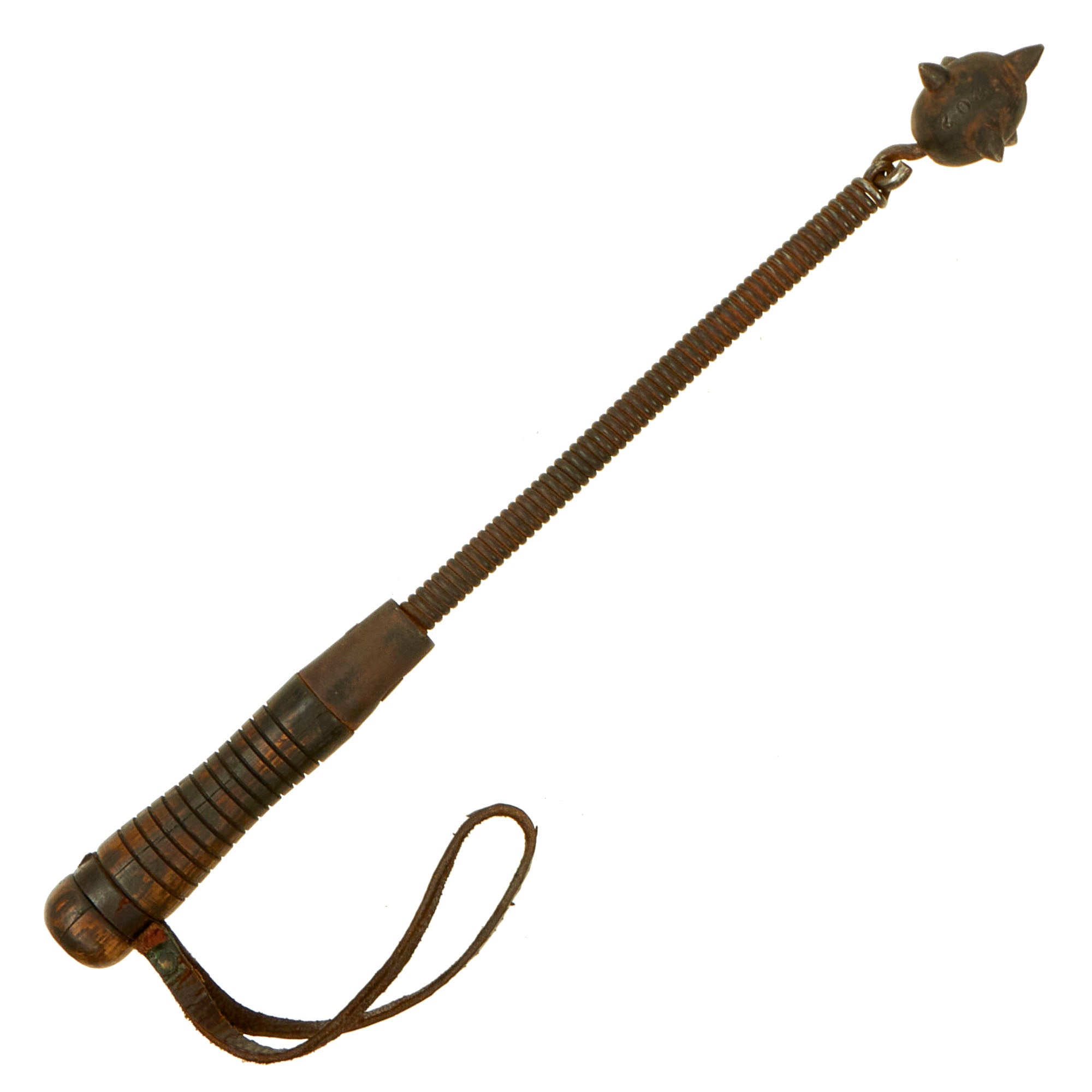 Original German WWI Spring Handle Trench Raiding Mace - Featured in Bo ...