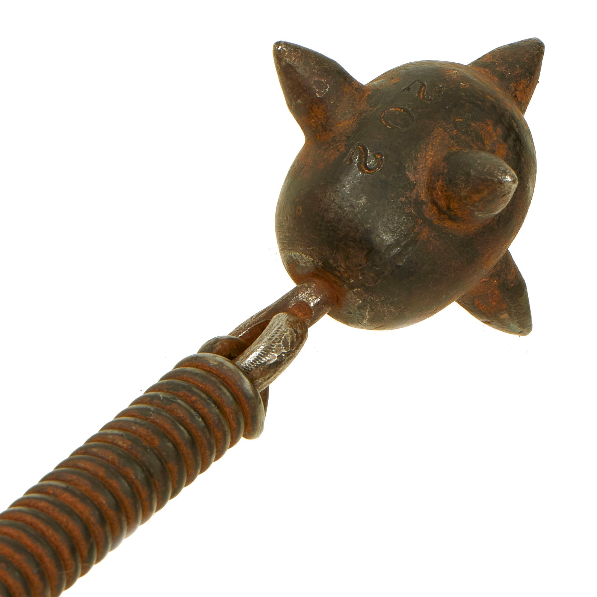 Original German WWI Spring Handle Trench Raiding Mace - Featured in Bo ...