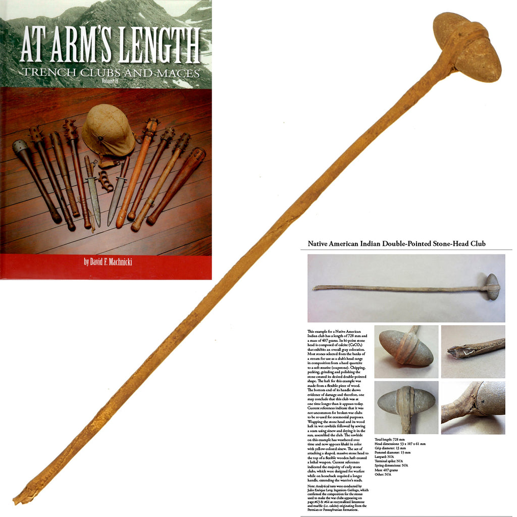 DRAFT North American Plains Indian (Likely Sioux) War Club, as pictured in Vol. I, pp. 64 #29 Original Items