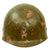 Original U.S. Korean War M1 Helmet Liner With Original 3rd Division Painted Insignia - Liner by CAPAC Original Items