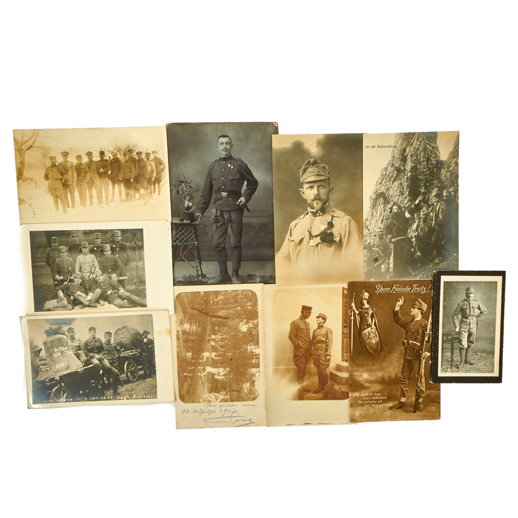 Original Austro-Hungarian WWI Photograph/Postcard Lot With Writing - 10 Photos Original Items
