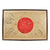 Original Japanese WWII Hand Painted Cloth Good Luck Flag - Framed 46” x 31 ¼” Original Items