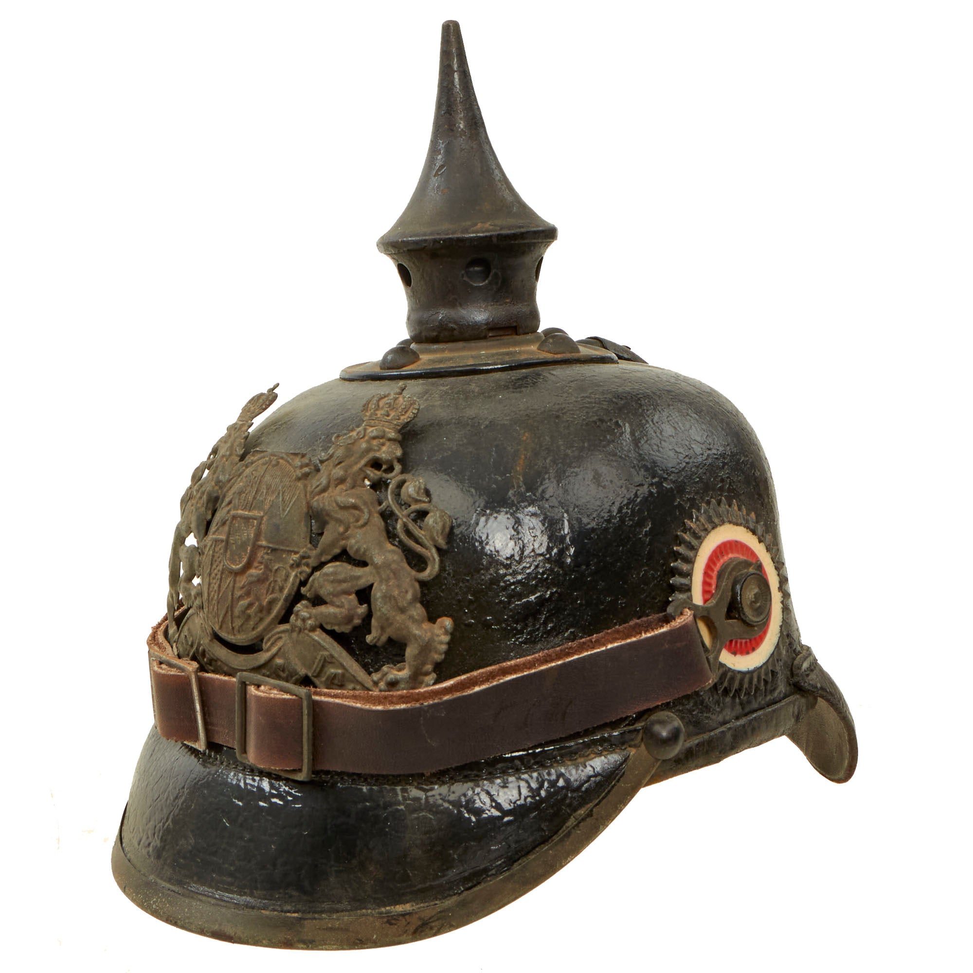 football german helmet wwi Original Imperial German WWI Bavarian EM/NCO M1915 Pickelhaube Spiked – International Military Antiques