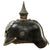 Original Imperial German WWI Prussian EM/NCO Infantry M1915 Pickelhaube Spiked Helmet with National Cockade - Size 54 Original Items