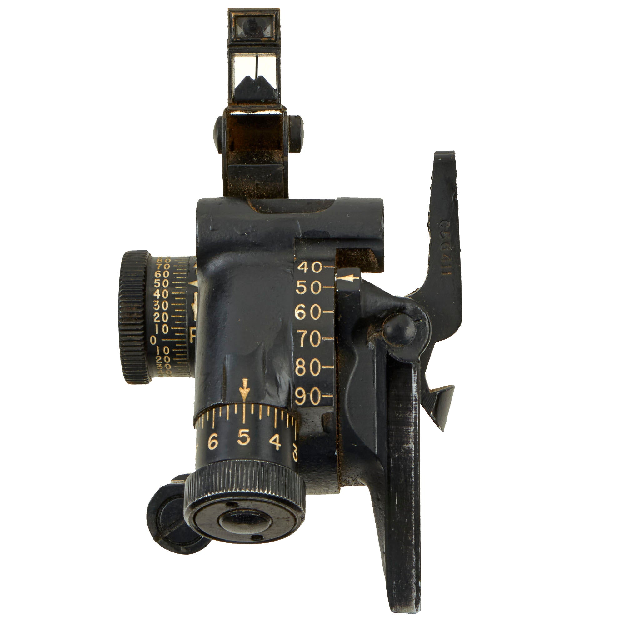 Original U.S. WWII Era M4 Collimator Sight With Leather Carry Case - A ...
