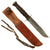 Original U.S. WWII USMC Mark 2 KA-BAR Fighting Knife with Leather Sheath Gifted on Christmas 1944 - Markings Scrubbed Original Items