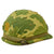 Original U.S. Vietnam War Very Clean M1 Helmet with 1974 Dated Reversible Camouflage Cover With Original Period Applied 1st Sergeant Rank and Liner - Complete Original Items