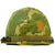 Original U.S. Vietnam War Very Clean M1 Helmet with 1974 Dated Reversible Camouflage Cover With Original Period Applied 1st Sergeant Rank and Liner - Complete Original Items
