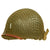 Original U.S. WWII 1945 Lieutenant's M1 Schlueter Swivel Bale Rear Seam Helmet with Firestone Liner & Net Original Items