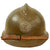 Original French WWII Model 1926 Adrian Helmet with Colonial Navy Badge - Complete Original Items
