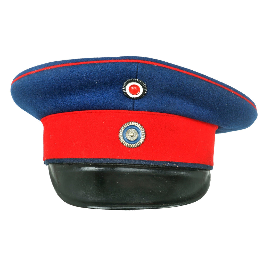 Original German Pre-WWI Bavarian Infantry Officer’s Visor Cap by Hans Föllsch Original Items