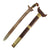 Original 19th Century Philippine Moro Kris Curved Blade Short Sword with Wood Scabbard - Kalis Original Items