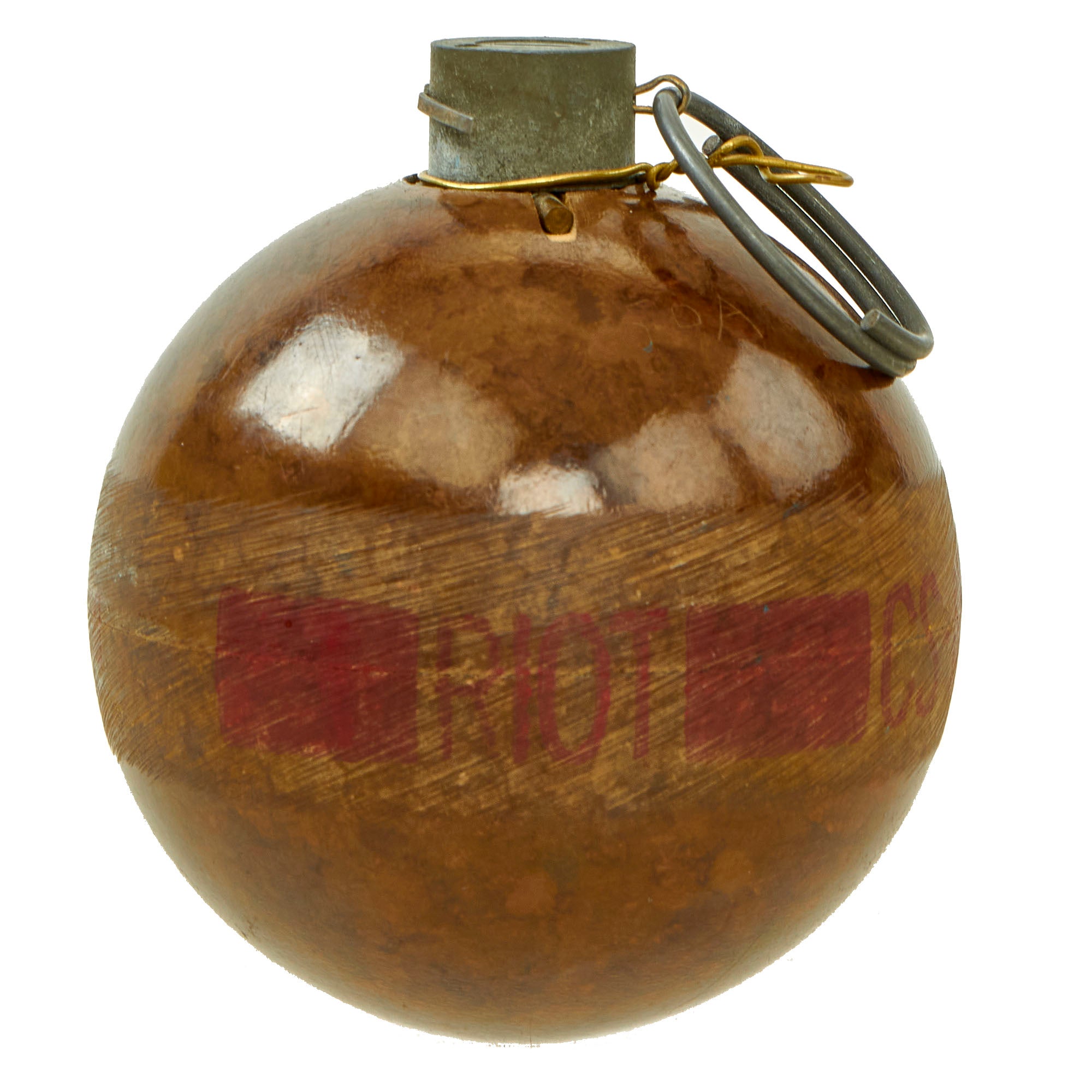 Original U.S. Vietnam War Era Inert M25A2 CS Gas Riot Control Grenade ...