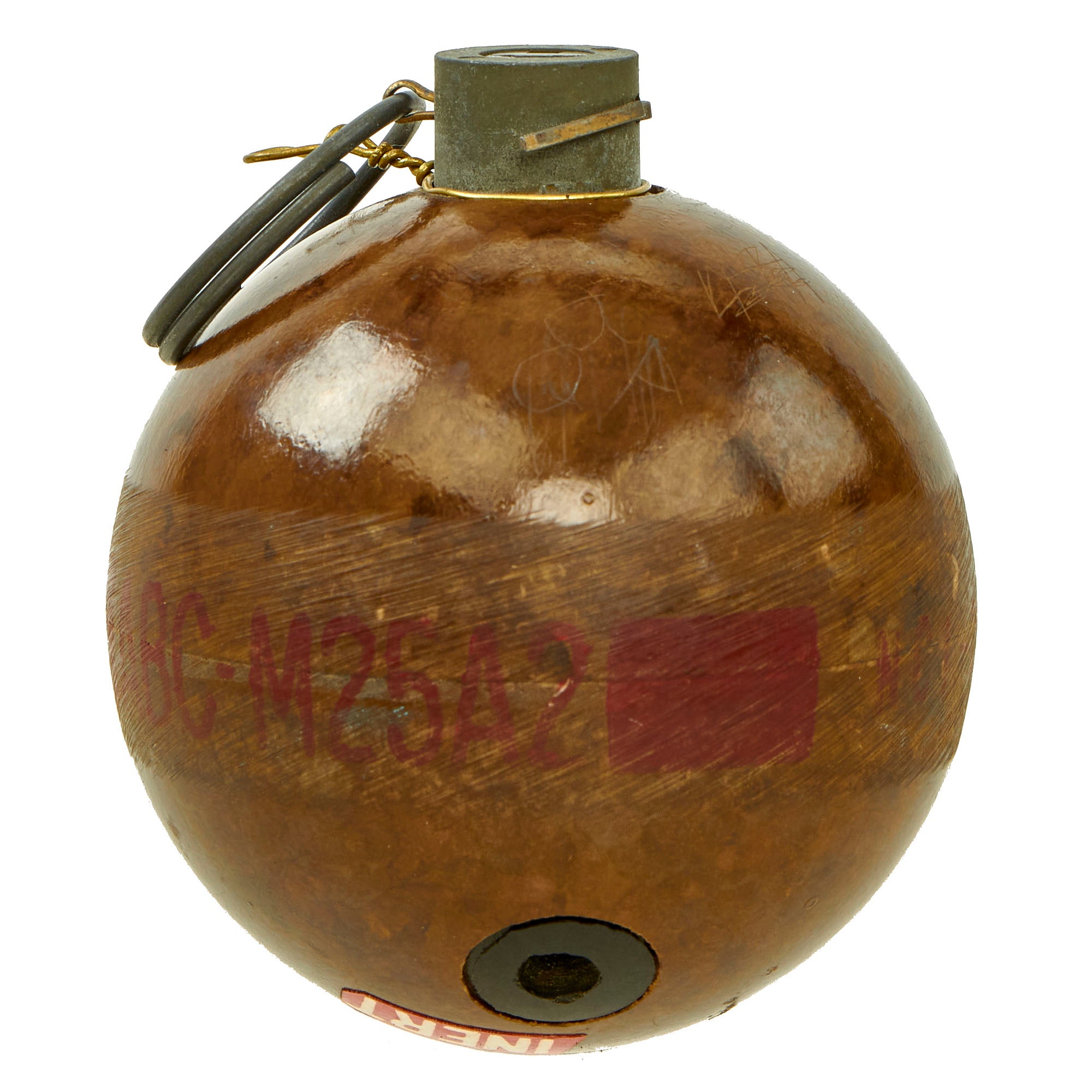Original U.S. Vietnam War Era Inert M25A2 CS Gas Riot Control Grenade ...
