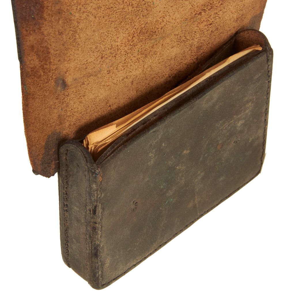 Original U.S. Civil War Pistol Cartridge Box with Period Applied Artil ...
