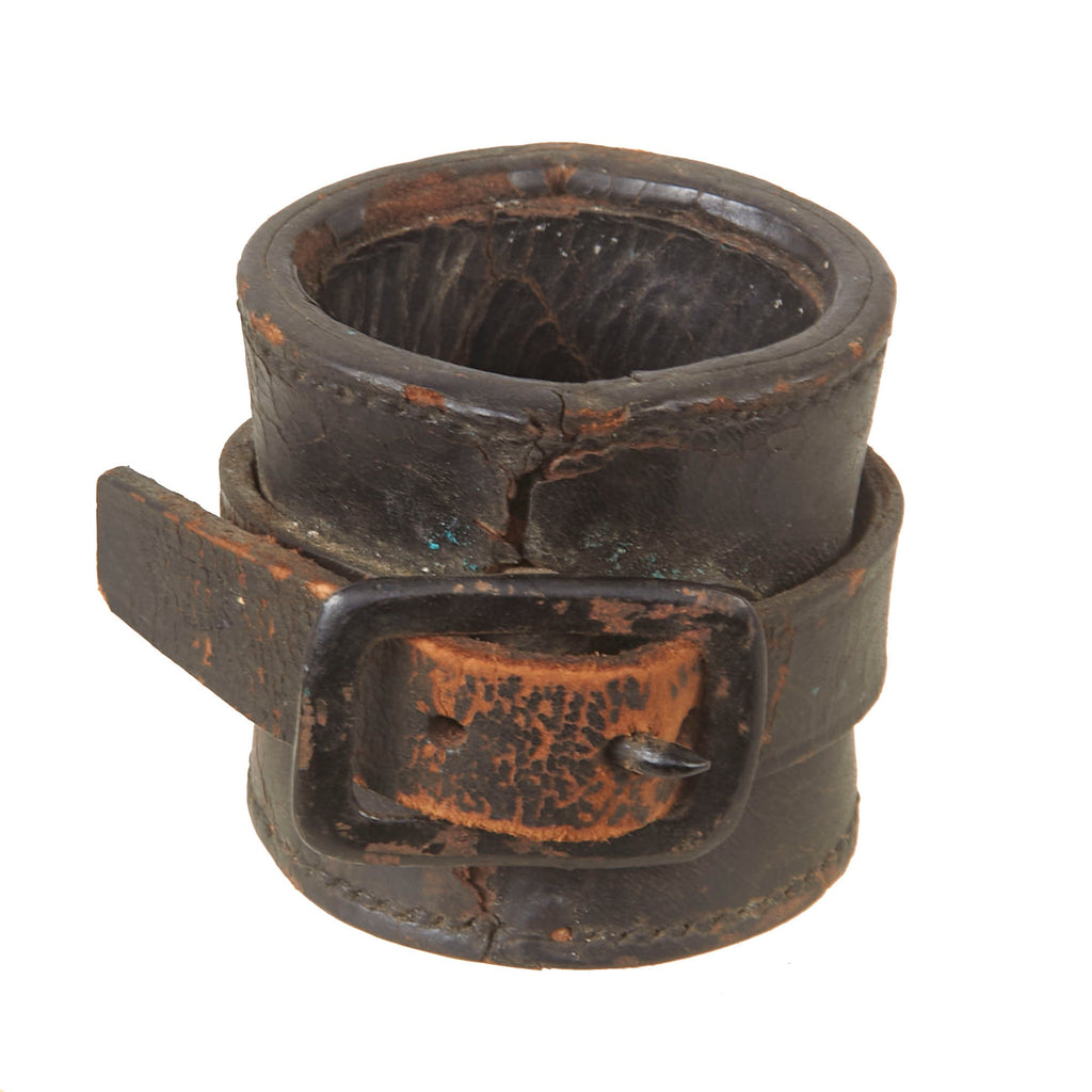 Original U.S. Civil War Cavalry Carbine Leather Socket “Thimble” by E. Metzger of Philadelphia Original Items