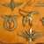 Original U.S. WWII Rare Prisoner of War Camp Made Cast Solder Allied Forces “Wings” On Display Board - 13 Wings Mounted Original Items
