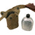 Original U.S. WWII Officer M1936 Pistol Belt, M1911 Holster by Rare Maker Fink, Magazine Pouch, First Aid Pouch and Named M1941 Mounted “Airborne” Canteen Pouch Set Original Items