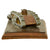 Original British WWI Camouflage Painted Mark V TankTrench Art Desktop Model With Base Original Items