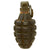 Original U.S. WWII Inert MkII Pineapple Grenade with Yellow Ring & M10 Series Fuze Original Items