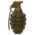 Original U.S. WWII Inert MkII Pineapple Grenade with Yellow Ring & M10 Series Fuze Original Items