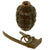 Original U.S. WWII Inert MkII Pineapple Grenade with Yellow Ring & M10 Series Fuze Original Items