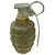 Original U.S. WWII Inert MkII Pineapple Grenade with Yellow Ring with M200A1 Fuze Original Items