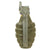 Original U.S. WWII Inert MkII Pineapple Grenade with Yellow Ring with M200A1 Fuze Original Items