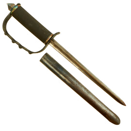 Original U.S. WWII First Pattern OSS Drop Knife with Scabbard made from Springfield Trapdoor Bayonet