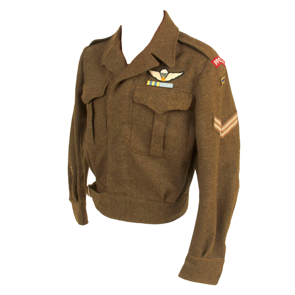 Original Canadian Korean War Princess Patricia's Canadian Light Infantry Battle Dress Jacket With Korean Made Ribbons and Period Applied Insignia Original Items