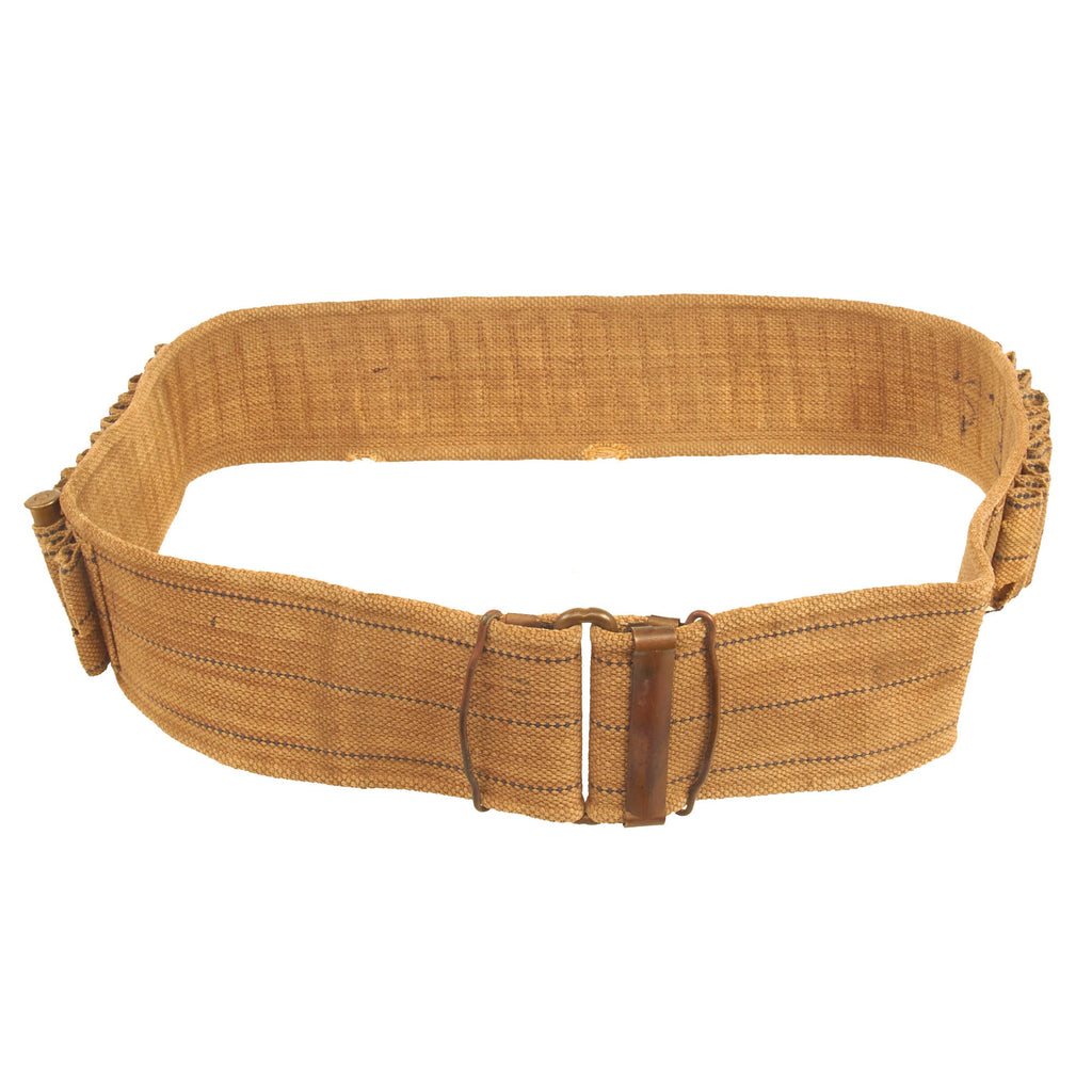 Original U.S. Spanish American War Era .45-70 Krag Rifle Ammunition Belt by Mills & Orndorff Original Items