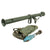 Original U.S. Deactivated M20 A1 B1 3.5 Inch Super Bazooka Rocket Launcher with Three Practice Rockets in 1944 Dated Carrier Original Items