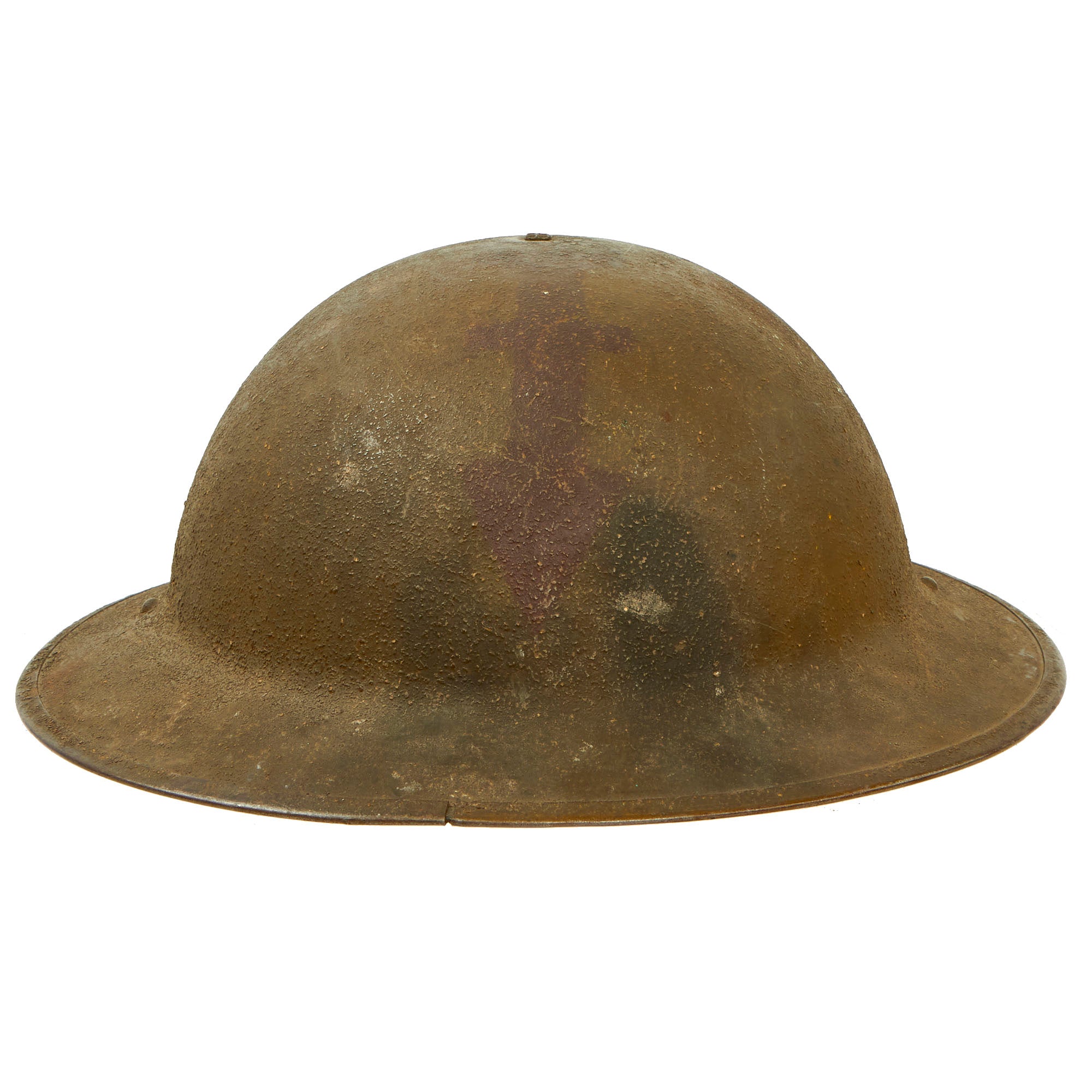 Original U.S. WWI M1917 Doughboy Helmet with Original Camouflage